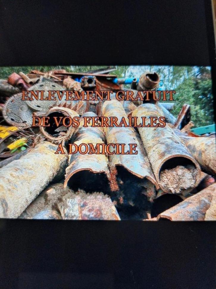 Métaux ferrailles enlèvement GRATUIT a domicile, Doe-het-zelf en Bouw, Metalen