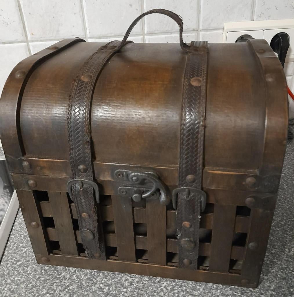 Bruine koffer, Huis en Inrichting, Ophalen of Verzenden, Zo goed als nieuw