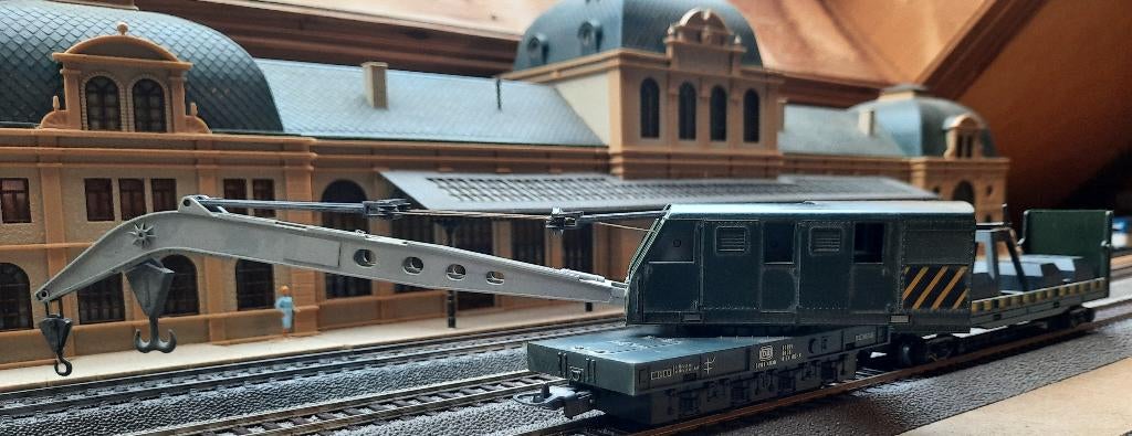 Lima 309058 Ho - Grue De Levage DB + Wagon Porte-flèche - Train Miniature