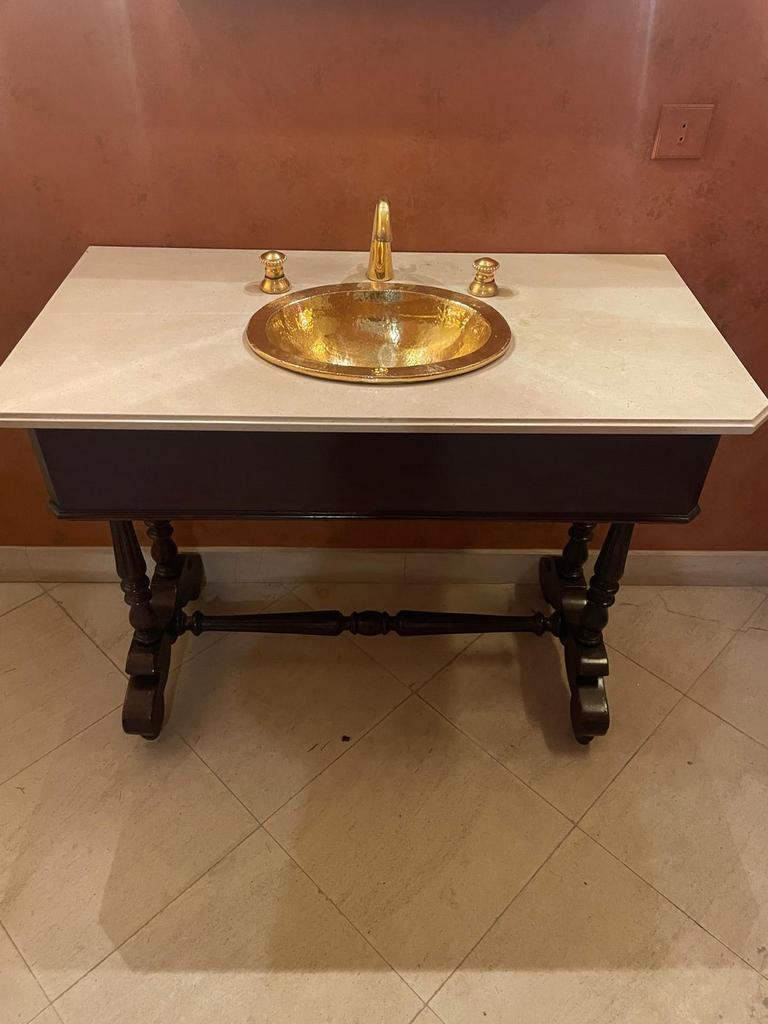 Magnifique meuble vasque de style ancien, Antiquités & Art, Antiquités | Meubles | Tables, Enlèvement