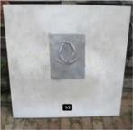 Leuk Abstract Geschilderd werk 'Vak met Hoorns' - 100x100, Ophalen