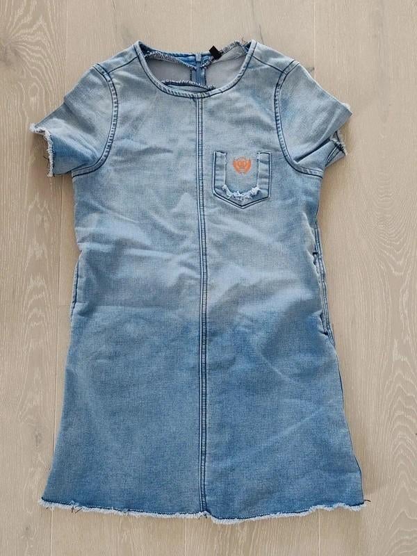 Jeanskleedje, Kinderen en Baby's, Kinderkleding | Maat 140, Ophalen of Verzenden, Zo goed als nieuw, Meisje, Jurk of Rok