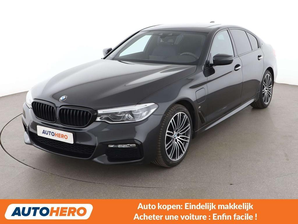 BMW 5 Serie 530 530e M Sport (bj 2017, automaat), Auto's, BMW, Achterwielaandrijving, Gebruikt, Zwart, Leder