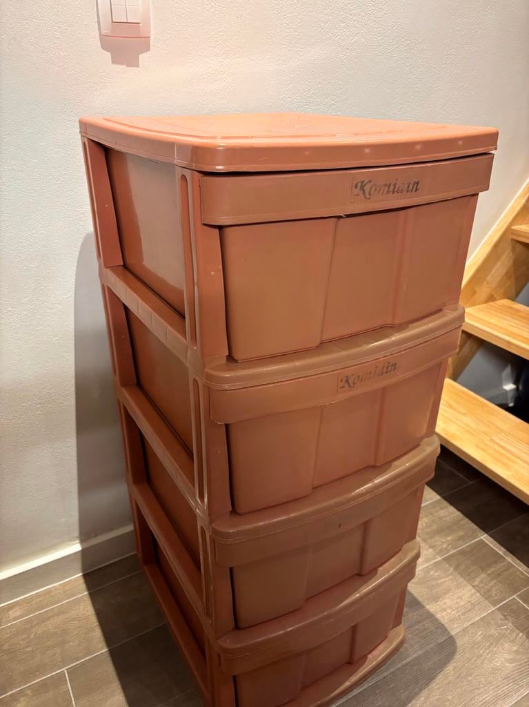 LADENKAST/ OPBERGKAST İN PVC, Maison & Meubles, Armoires | Commodes, Utilisé, Moins de 100 cm, Moins de 50 cm, 50 à 75 cm, Synthétique