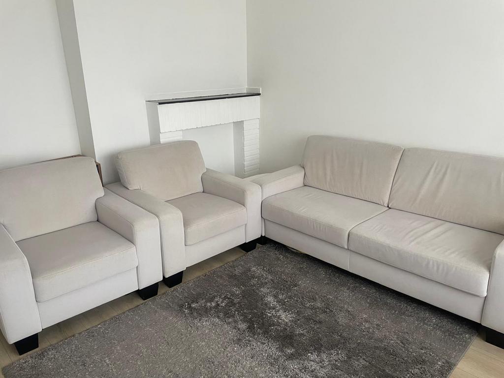 Beige zetel, Ophalen, Zo goed als nieuw