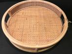 Rotan Bamboe Dienblad, Ophalen of Verzenden, Zo goed als nieuw, Rond, Overige materialen