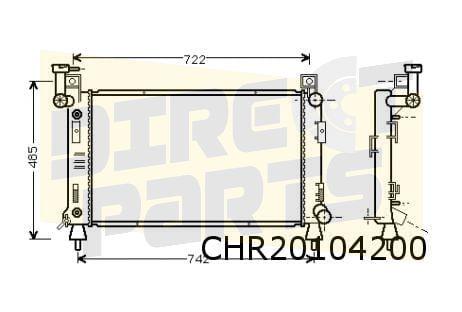 Chrysler / Dodge Voyager (1/93-1/96) (3.0i) radiateur (vulha, Autos : Pièces & Accessoires, Neuf, -, Avant, Envoi