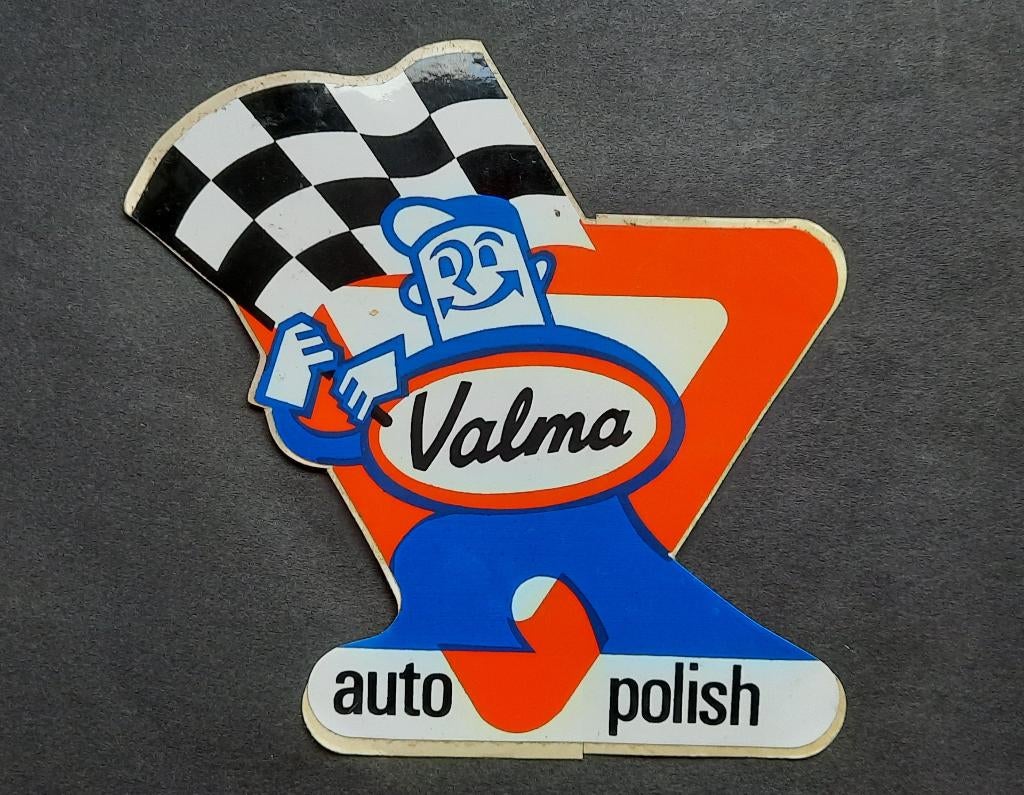 Sticker Valma auto polish, Verzenden, Gebruikt