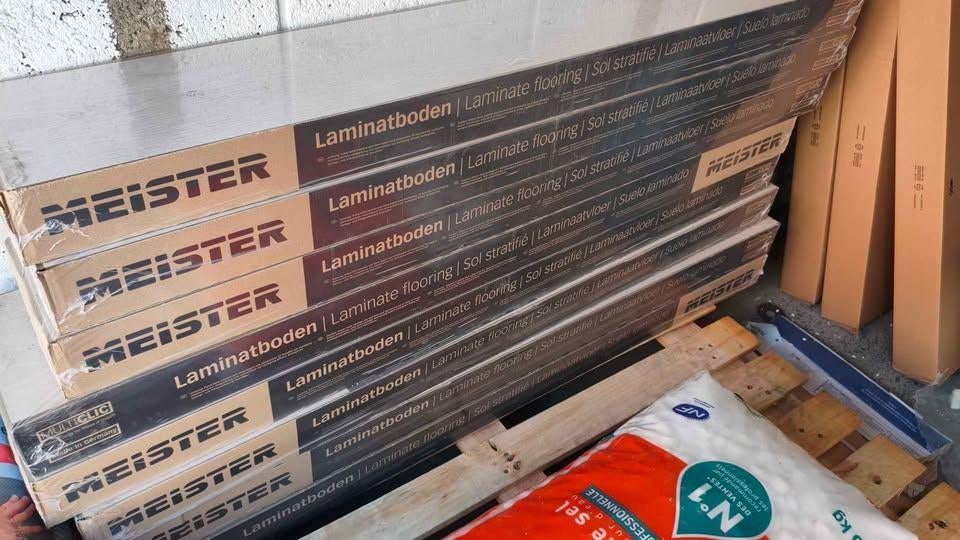 Stratifié MEISTER 8mm chêne lessivé, Enlèvement, Neuf, Parquet