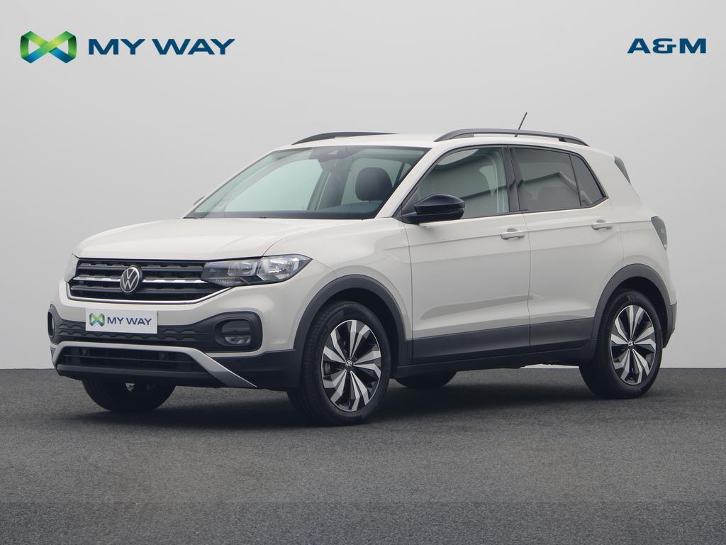 Volkswagen T-Cross T-Cross 1.0 TSI Life Business OPF DSG, Auto's, Volkswagen, Automaat, SUV of Terreinwagen, Zilver of Grijs, 141 g/km