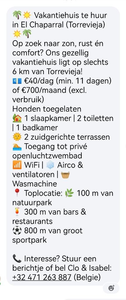 Vakantie huisje