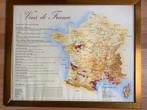 Kader met wijnstreken van Frankrijk 43x54, Ophalen, Zo goed als nieuw