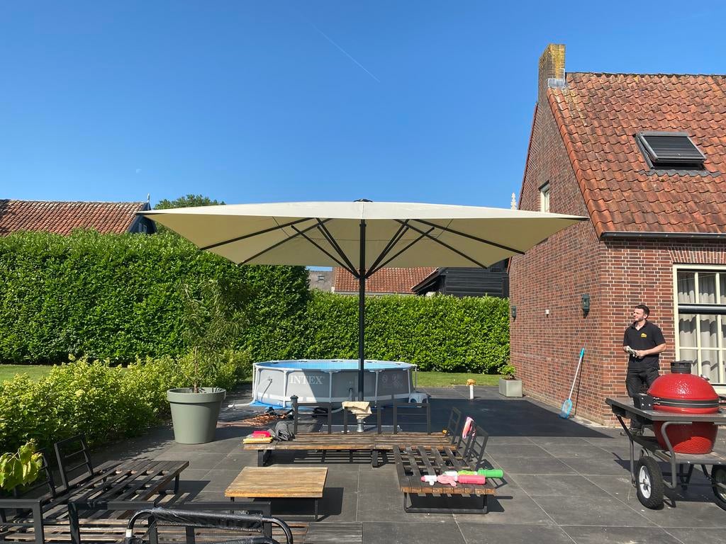Horeca parasols voorraad, Tuin en Terras, Parasols, Ophalen of Verzenden, Zo goed als nieuw