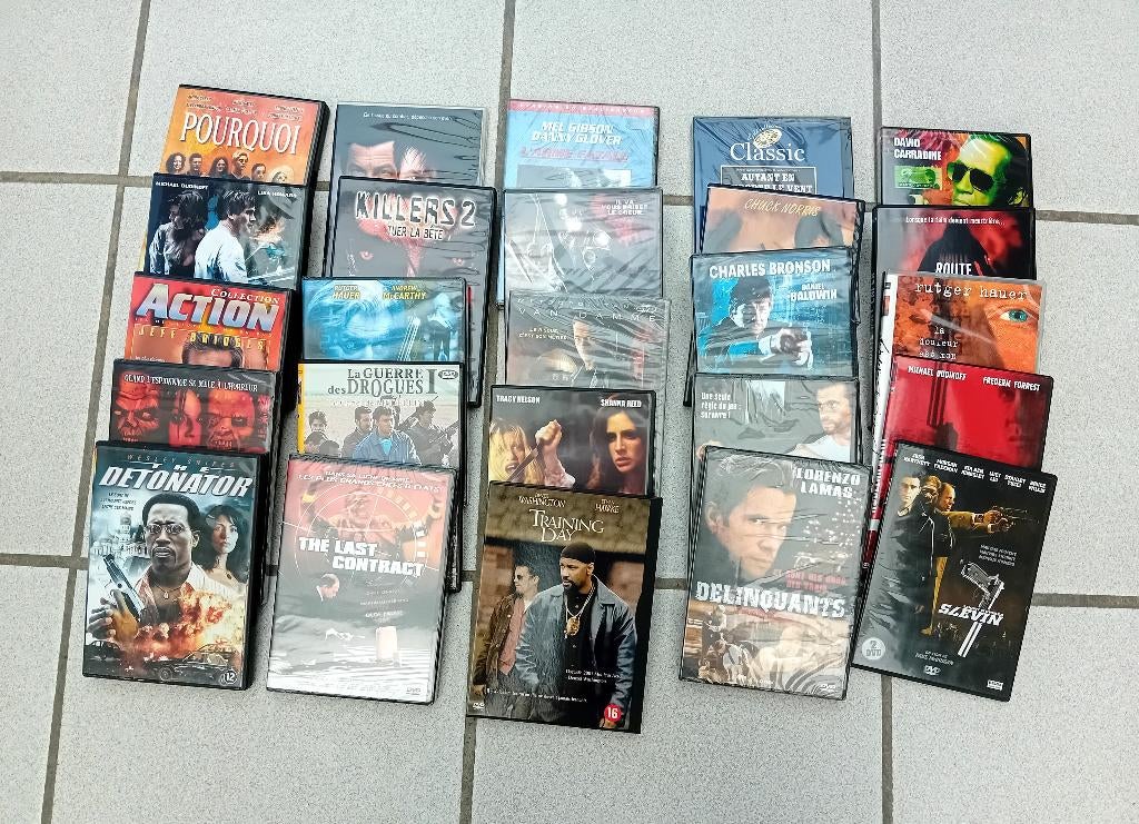 lot 50 dvd's, films, lot n2, Ophalen, Gebruikt, Actie