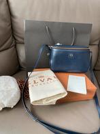 Sac à bandoulière Delvaux Macao marine avec certificat, Enlèvement, Comme neuf, Sac à bandoulière