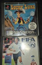 Jeux ps : 2 Jeux //PS1  Lucky Luke + FIFA 98   complet, 1 joueur, Envoi, Comme neuf