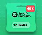 Spotify premium 12 maanden, Ophalen of Verzenden