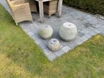 3 graniet waterornamenten/waterfontein diameter 25,35 en 45, Tuin en Terras, Ophalen, Zo goed als nieuw, Graniet