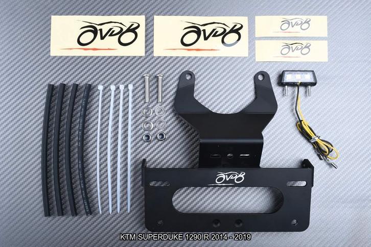 Support de plaque Court AVDB KTM SUPERDUKE 1290 R 2014 2019, Motos, Accessoires | Autre, Neuf, Enlèvement ou Envoi