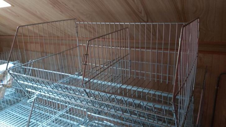 Draadmanden met tussenschot, Zakelijke goederen, Kantoor en Winkelinrichting | Magazijn, Stelling en Opslag, Ophalen