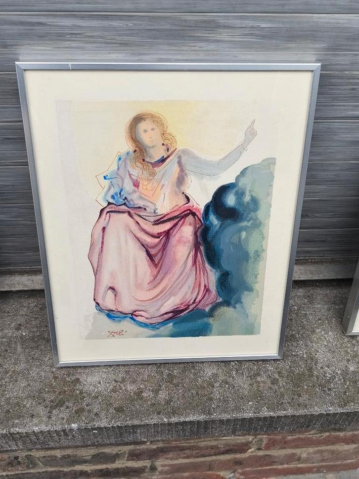 Lithographie signe Salvador Dali, Antiquités & Art, Art | Lithographies & Sérigraphies, Enlèvement ou Envoi