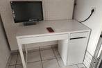 Bureau Ikea MICKE blanc, Maison & Meubles, Bureaux, Enlèvement, Utilisé, Bureau