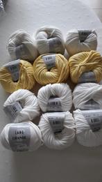 Grande, Garen Langyarns, 9 bollen wit, 3 bollen geel, Hobby & Loisirs créatifs, Tricot & Crochet, Enlèvement ou Envoi, Neuf, Tricot ou Crochet