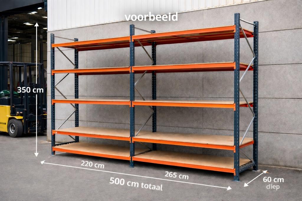 Opbergrek legbordstelling grootvakstelling magazijnrek, Zakelijke goederen, Kantoor en Winkelinrichting | Magazijn, Stelling en Opslag