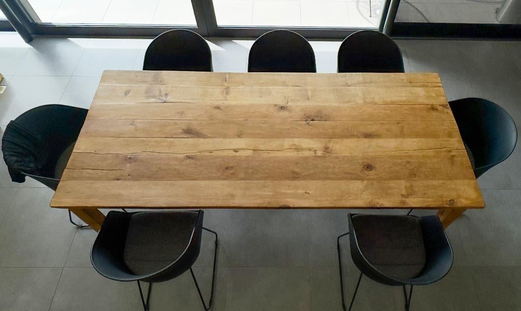 Table à manger en chêne 140 x 97 cm, Enlèvement, Utilisé, 50 à 100 cm, Chêne