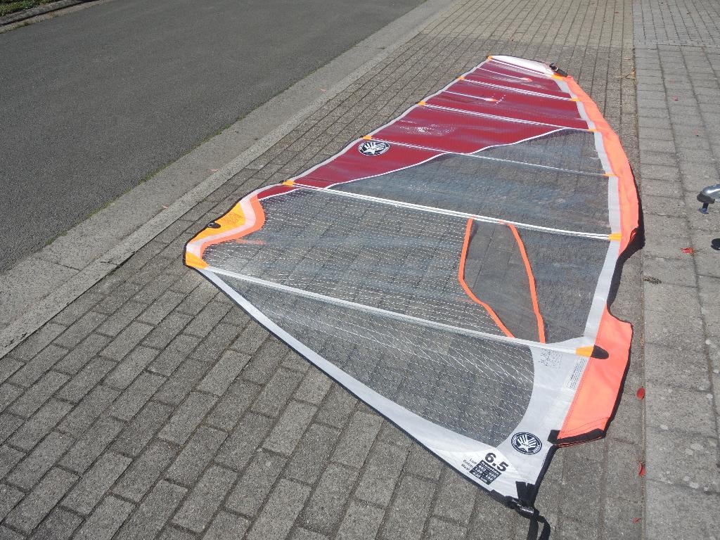 Windsurfzeil Freeride 6.5 met mast, Sports nautiques & Bateaux, Enlèvement, Utilisé, Mât, 5 à 7 m²