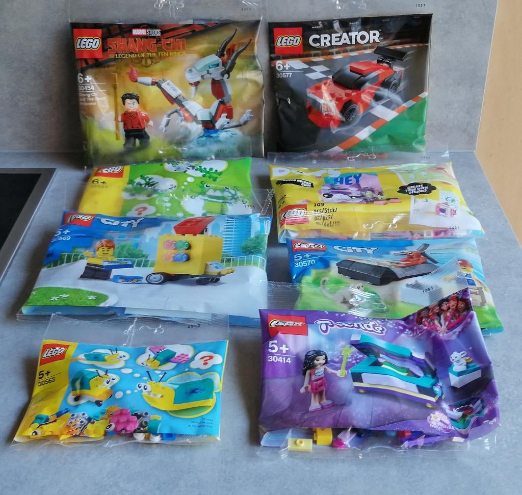 lego 8 polybags oa marvel 30454, creator, city, friends,..., Neuf, City, Enlèvement ou Envoi, Lego