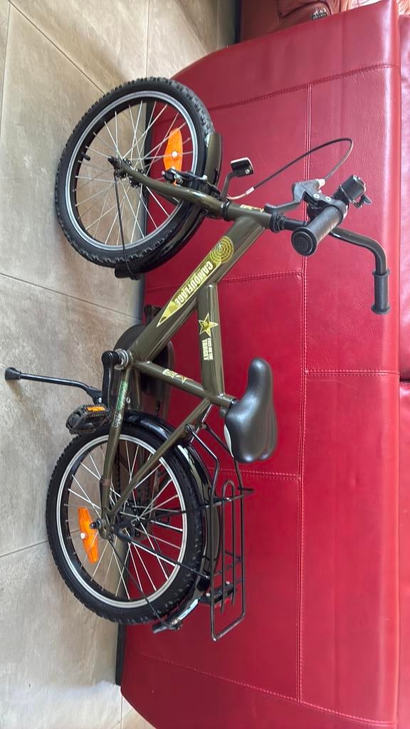 Jongensfiets Camouflage, Fietsen en Brommers, Fietsen | Kinderfietsjes, Ophalen, Zo goed als nieuw, 16 tot 20 inch