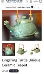 Keramiek theepot schildpad, Antiek en Kunst, Ophalen of Verzenden