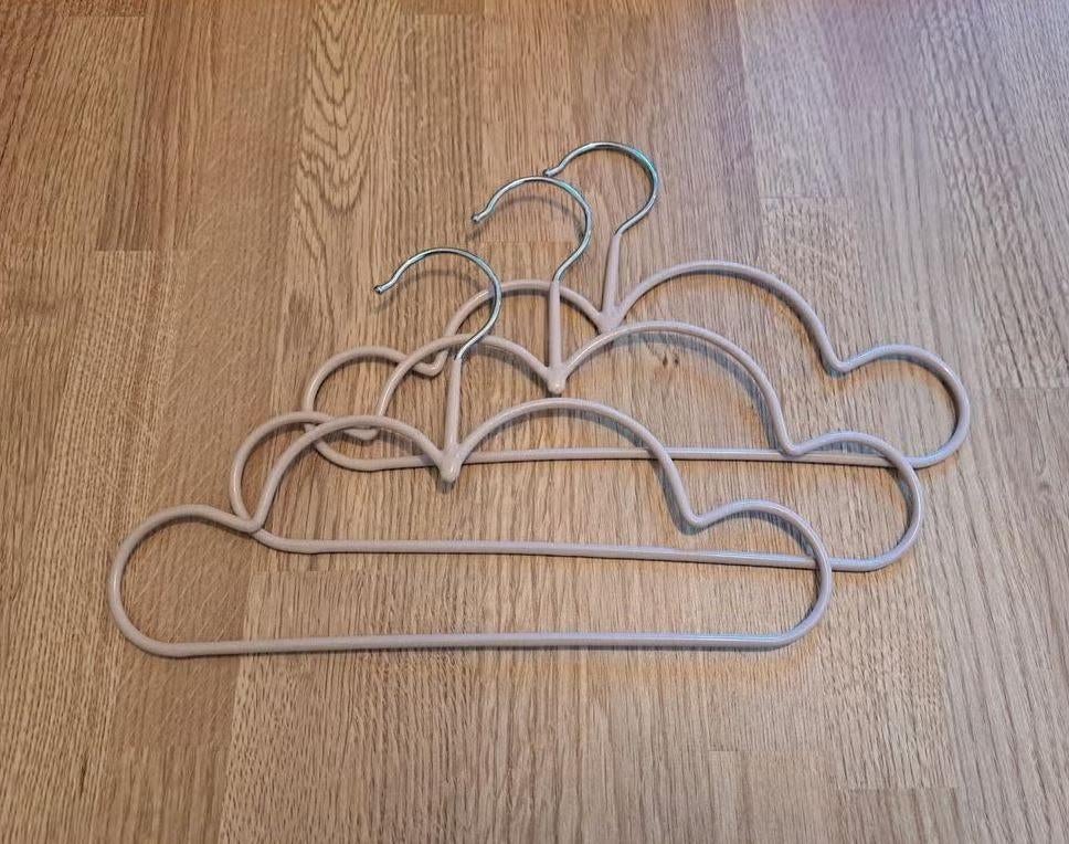 3 taupe/roze wolken kapstokjes, Enlèvement ou Envoi, Comme neuf, Portemanteau