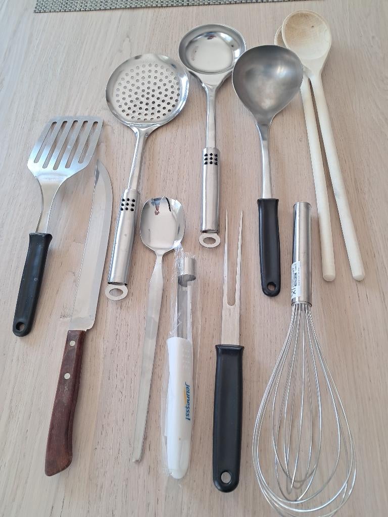 ustensiles de cuisine 12 pièces, Maison & Meubles, Enlèvement, Utilisé