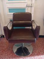 kappersstoel, Huis en Inrichting, Fauteuils, Ophalen of Verzenden, Leer