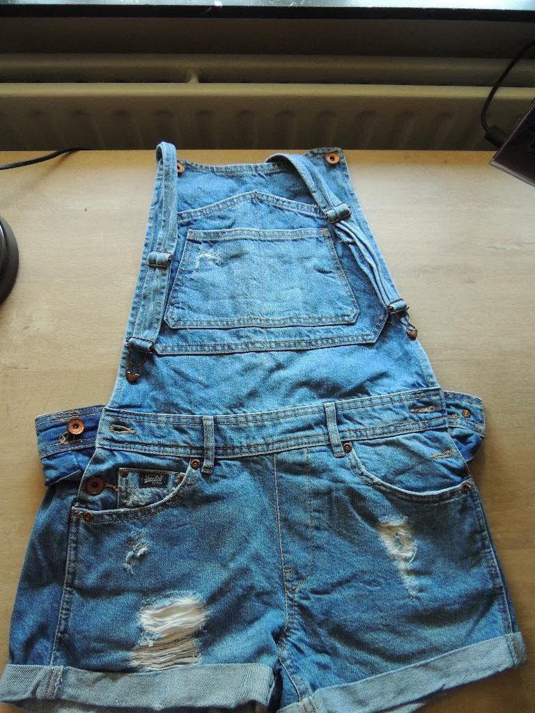 Jeans salopette - SuperDry, Ophalen of Verzenden, Zo goed als nieuw, W27 (confectie 34) of kleiner, Superdry