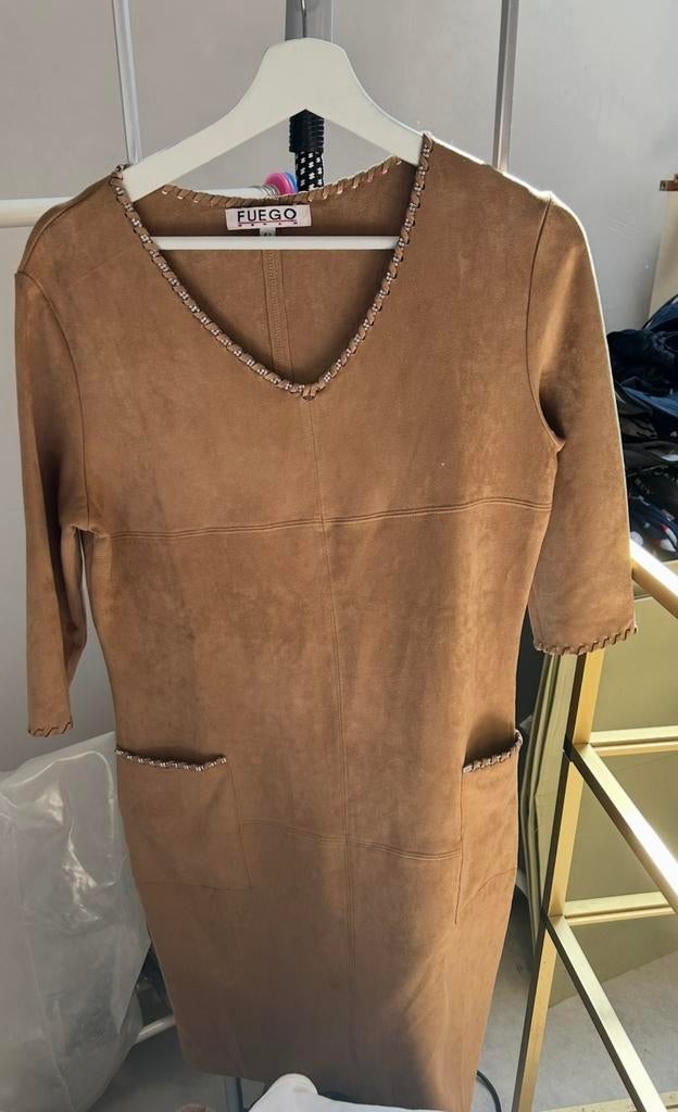 Robe daim, Vêtements | Femmes, Brun, Enlèvement, Longueur genou, Taille 42/44 (L)