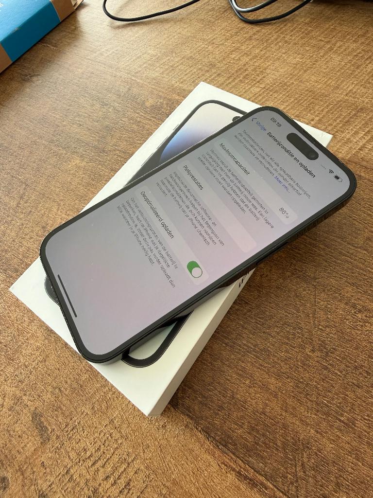 Iphone 14 Pro, Ophalen, 86 %, Zwart, Zonder simlock
