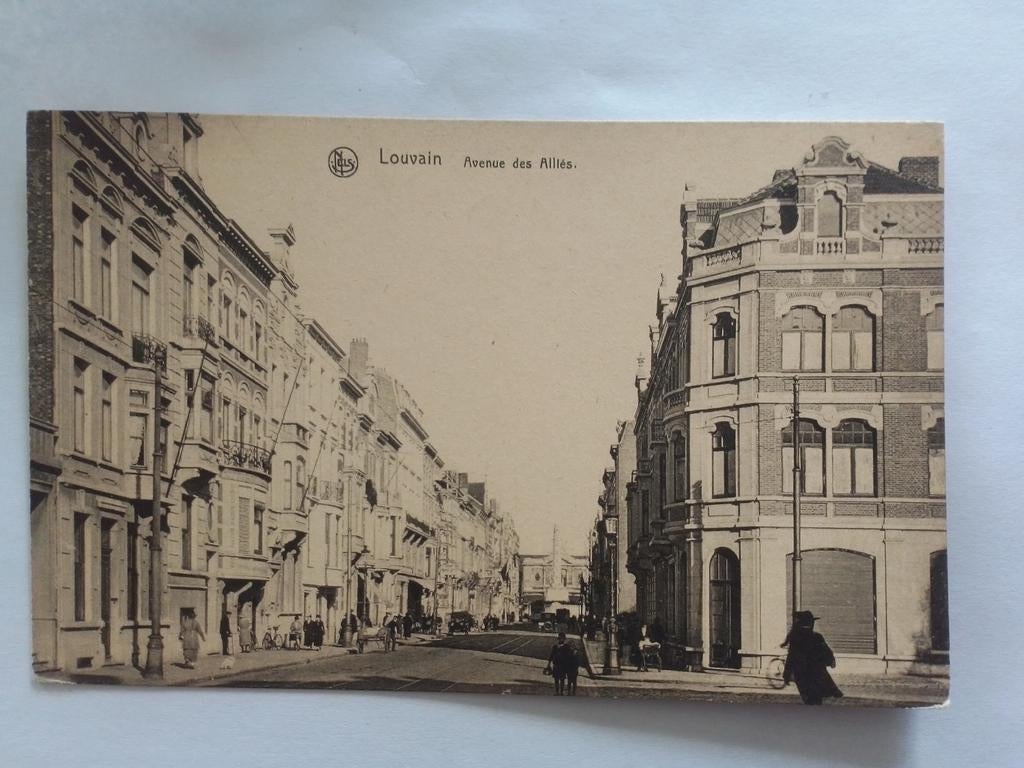 LOUVAIN AVENUE DES ALLIÉS, Envoi, 1920 à 1940, Non affranchie, Brabant Flamand