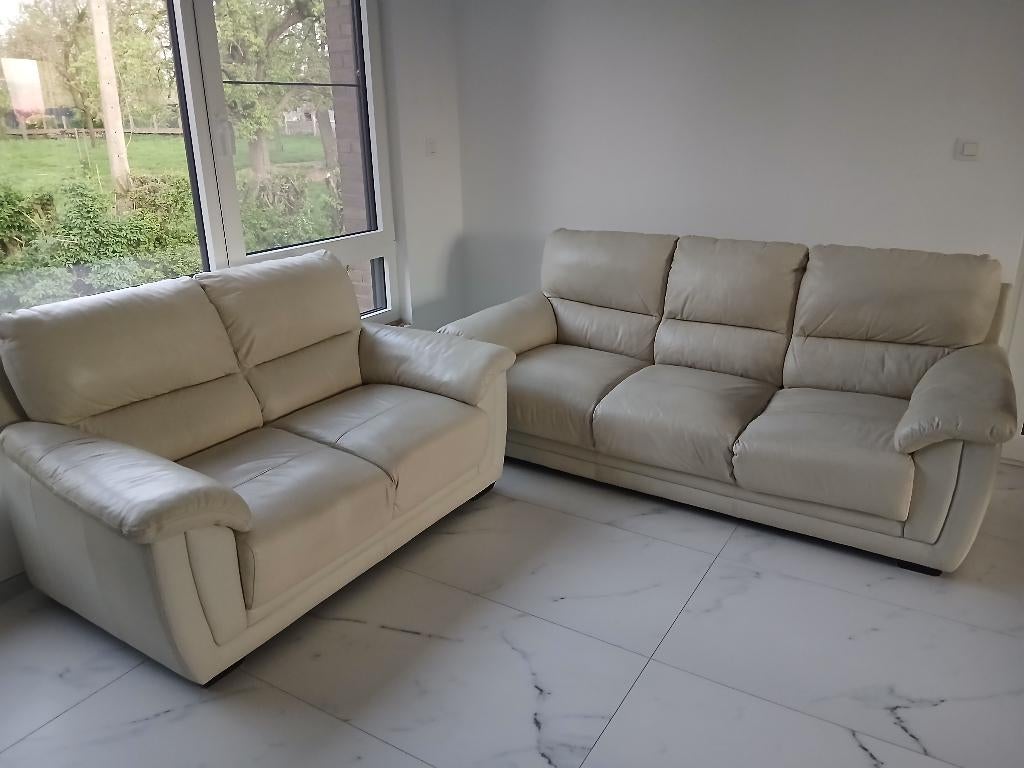 Meubles canapé, Maison & Meubles, Canapés | Salons, Utilisé, Synthétique, Cuir, Enlèvement