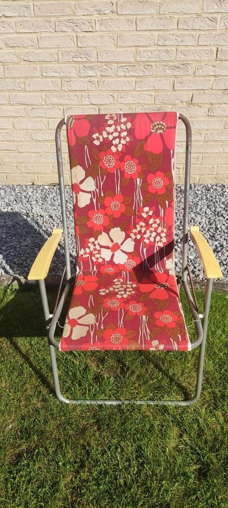 Vintage/retro tuinstoel campingstoel, Tuin en Terras, Ophalen of Verzenden