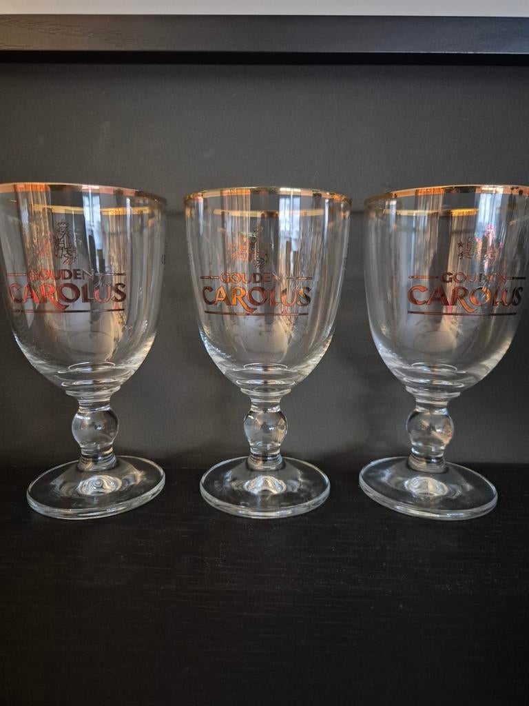 Gouden carolus glazen, Collections, Verres & Petits Verres, Enlèvement ou Envoi