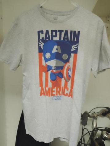 t-shirt medium marvel captain america nieuw