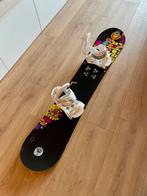 Snowboard Burton feather 149cm + fixations + sac transport, Enlèvement, Comme neuf, Planche