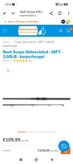 nash scope abbreviated - 10ft - 3.50lb, Watersport en Boten, Ophalen, Nieuw, Werphengel