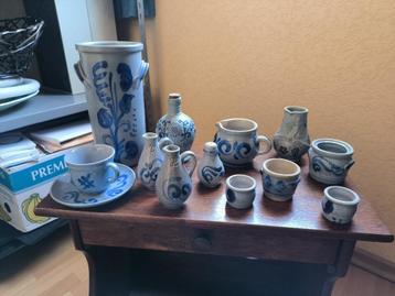 Panoplie de récipient en grès, Poterie rustique, Poterie, Comme neuf, Enlèvement
