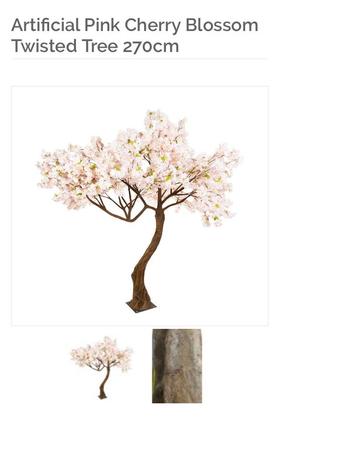 Artificial Pink Cherry Blossom Tree 270cm beschikbaar voor biedingen