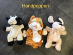 3 handpoppen, Kinderen en Baby's, Speelgoed | Knuffels en Pluche, Ophalen, Gebruikt, Overige typen