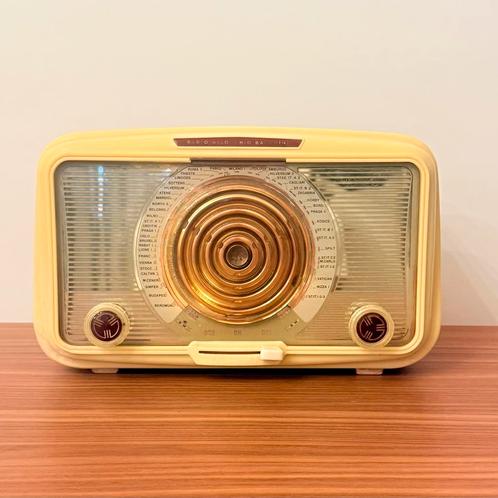 VINTAGE ITALIAANSE BUIZENRADIO ALLOCCHIO BACCHINI 415 1955, Antiek en Kunst, Antiek | Tv's en Audio, Verzenden